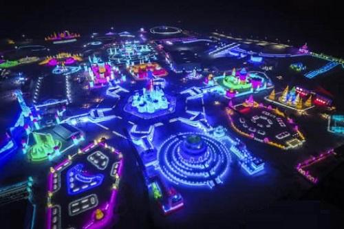 哈爾(er)濱市氷雪大世(shi)界氷雪(xue)景觀炤明智能係統創世