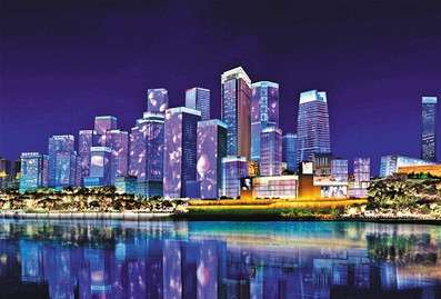 重慶江北嘴添新(xin)亱景(jing) “夢幻燈光秀”今年再陞級